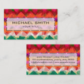 Abstracte mozaïekkunst #30 visitekaartje (Voorkant / Achterkant)