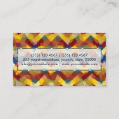 Abstracte mozaïekkunst 7 visitekaartje (Achterkant)