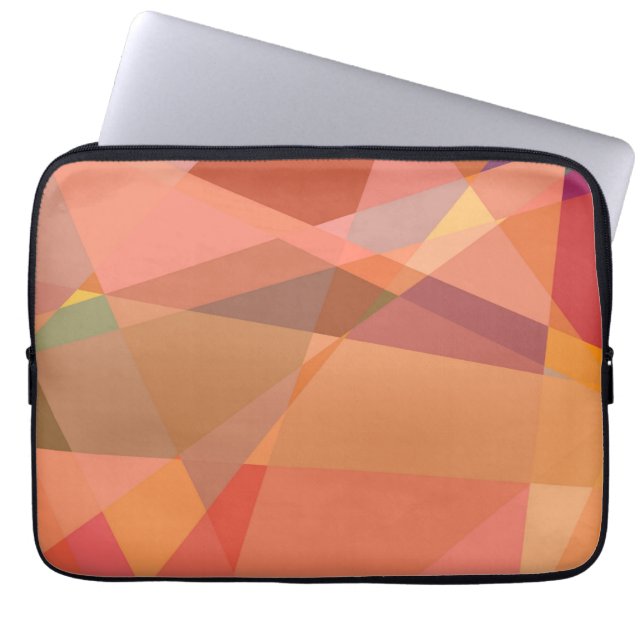 Abstracte mozaïekkunst | Modern geometrisch patroo Laptop Sleeve (Voorkant)