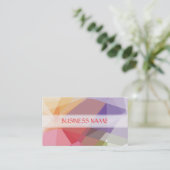 Abstracte mozaïekkunst | Modern geometrisch patroo Visitekaartje (Staand voorkant)