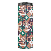 Abstracte mozaïekthermische getumbler thermosbeker (Achterkant)