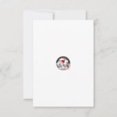 Abstracte Mt. Fuji Bedankkaart (Achterkant)