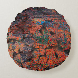 Abstracte multicolor grunge achtergrond met abstra rond kussen