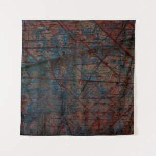 Abstracte multicolor grunge achtergrond met abstra wandkleed