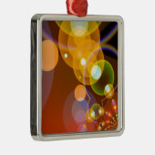 Abstracte Multicolor Len Flare Metalen Ornament (Rechts)