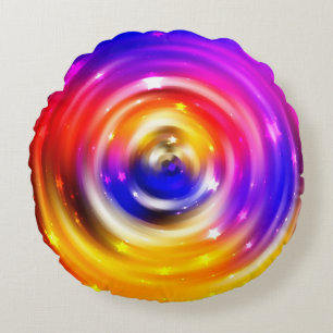 abstracte multicolored achtergrond. briljante cirk rond kussen