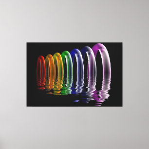 abstracte multidimensionale kunst canvas afdruk