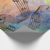 abstracte muziek cadeaupapier (Hoek)