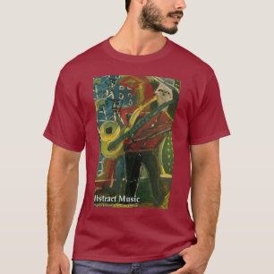 Abstracte muziek t-shirt