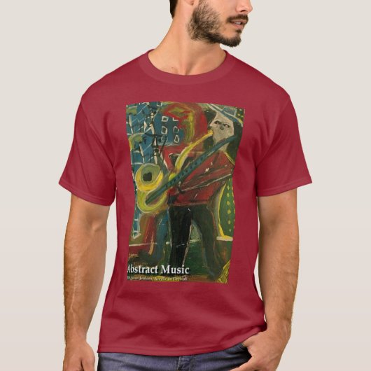 Abstracte muziek t-shirt (Voorkant)
