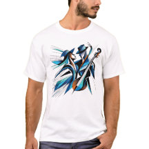 Abstracte muziekduo art