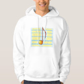 Abstracte muzieknoot pastel bladmuziek hoodie (Voorkant)