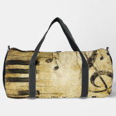 Abstracte Muzieknoten & Piano Keys Plunjezak (Voorkant)