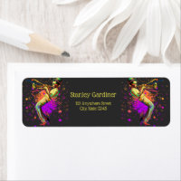 Abstracte muzikant die trompet speelt