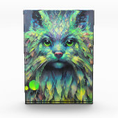 Abstracte mystieke kat fantasy kunst fotoblokken (Voorkant)