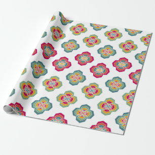 Abstracte naadloze Floral achtergrond, oppervlakte Cadeaupapier