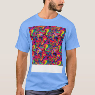 Abstracte naadloze geometrische patroonlijnen vorm t-shirt