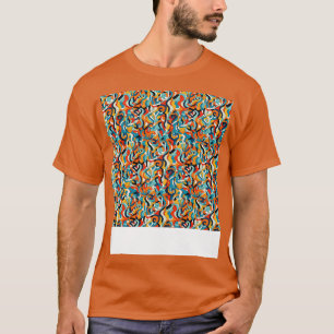 Abstracte naadloze geometrische patroonlijnen vorm t-shirt