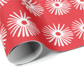 Abstracte naadloze zwart-witte florale textuur. cadeaupapier (Rol Hoek)