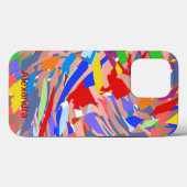 Abstracte naam Custom Modern Kleurrijk Case-Mate iPhone Case (Achterkant (horizontaal))