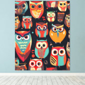 Abstracte Nachtwacht Canvas Afdruk (Insitu (Houten vloer))