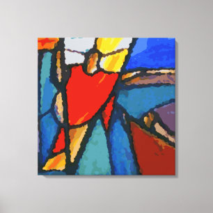 Abstracte nativiteit canvas afdruk