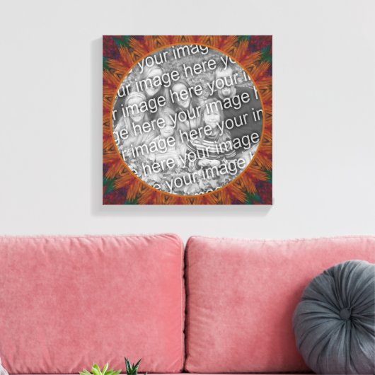Abstracte Natuur Art Creëer Uw eigen foto Canvas Afdruk (Insitu (Woonkamer))
