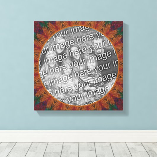 Abstracte Natuur Art Creëer Uw eigen foto Canvas Afdruk (Insitu (Houten vloer))