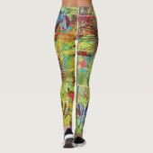 Abstracte Natuur Art Leggings (Achterkant)