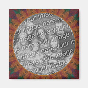 Abstracte Natuur Art Lijst Creëer Uw eigen foto Magneet