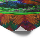 Abstracte Natuur Art Lijst Creëer Uw eigen foto Poster (Hoek)