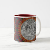 Abstracte Natuur Art Lijst Creëer Uw eigen foto Tweekleurige Koffiemok (Voorkant rechts)