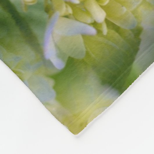 Abstracte Natuur blauwe hydrangea ventilator Fleece Deken (Hoek)