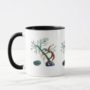 Abstracte Natuur en menselijke vorm Artistieke c Mok