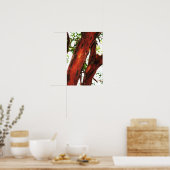 Abstracte Natuur - geslepen schors 1 Poster (Keuken)