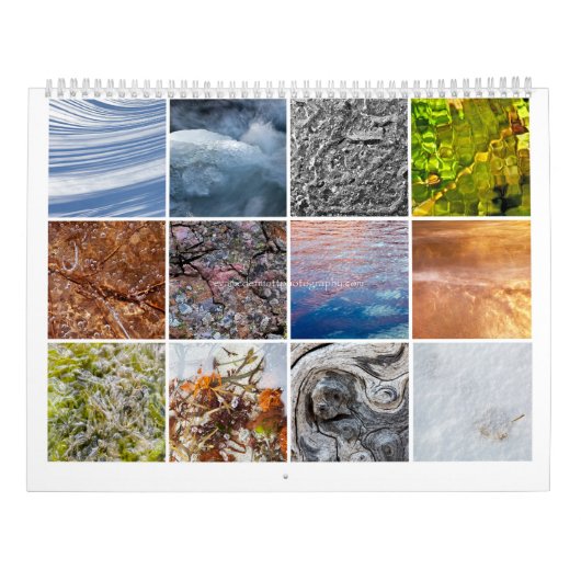 Abstracte natuur kalender (Achterkant)