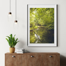 Abstracte Natuur Kunst aan de Muur – Modern Landsc
