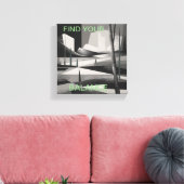 abstracte natuur kunst canvas afdruk (Insitu (Woonkamer))