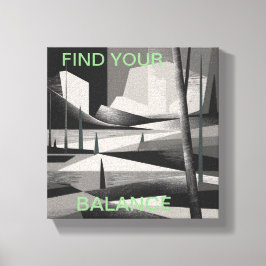 abstracte natuur kunst canvas afdruk