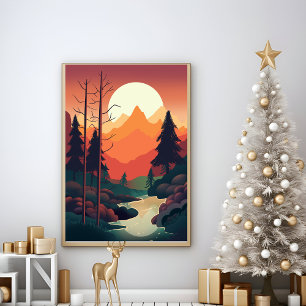 Abstracte Natuur Modern Wall Art poster