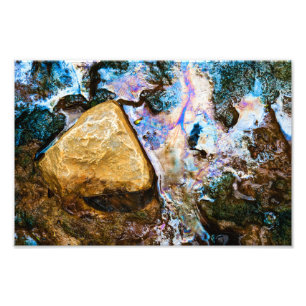 abstracte natuur stilstaand water foto afdruk