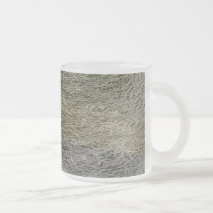 Abstracte Natuurfotografie van Regendruppelrimpels Matglas Koffiemok