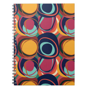 Abstracte natuurlijke vorm naadloos patroon met ci notitieboek