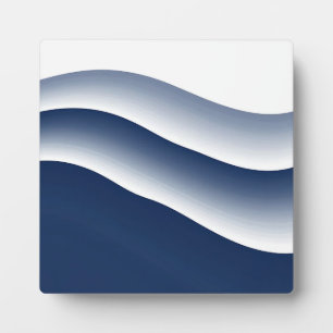 Abstracte Navyblauwe Oceaangolven Fotoplaat
