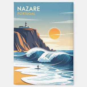 Abstracte Nazare Portugal Magneet