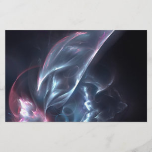 Abstracte nebula Blue en Paars Briefpapier