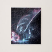 Abstracte nebula Blue en Paars Legpuzzel (Verticaal)