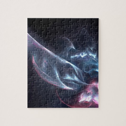 Abstracte nebula Blue en Paars Legpuzzel (Verticaal)