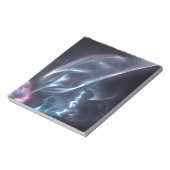 Abstracte nebula Blue en Paars Notitieblok (Gedraaid)