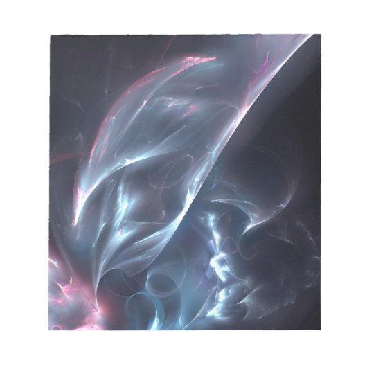 Abstracte nebula Blue en Paars Notitieblok (Voorkant)